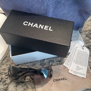 Chanel vintage rimless sunglasses